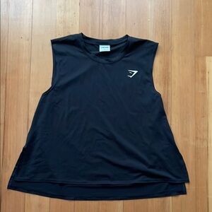 Gymshark Black Sleeveless Workout Top